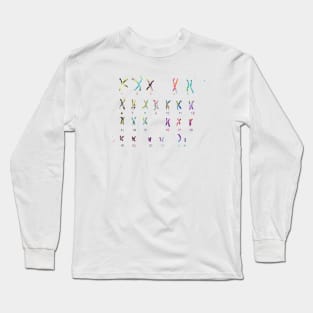 Male Chromosome idiogram Long Sleeve T-Shirt